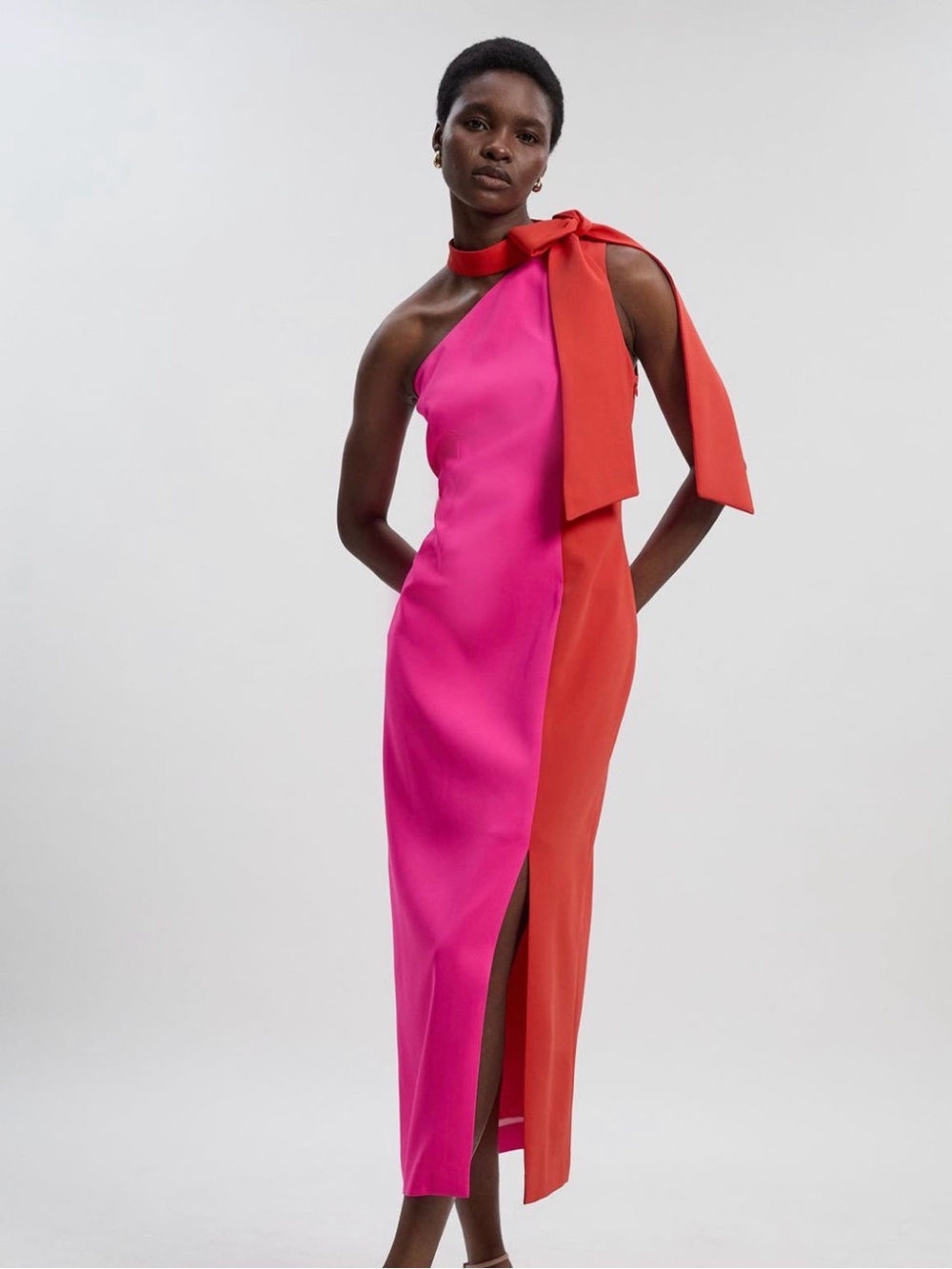 Karen Millen Bow Tie Neck Dress